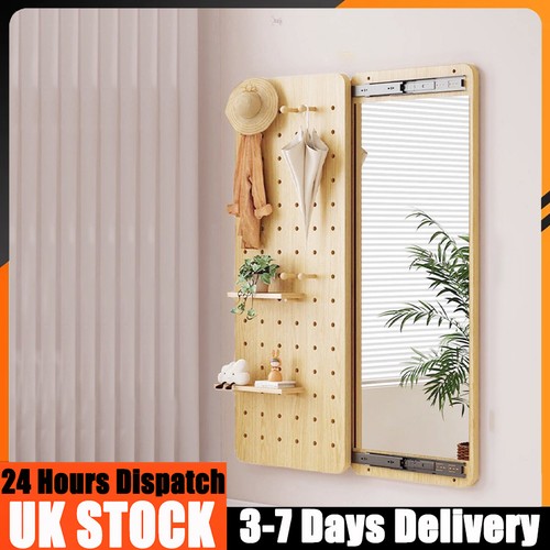 Natural wood pegboard - natural, wall