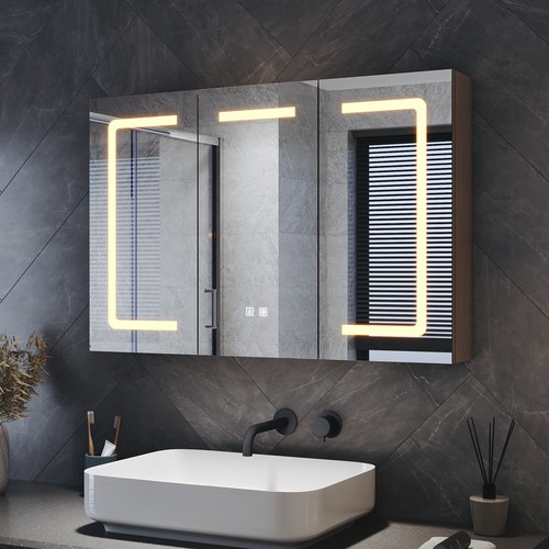 Bathroom mirror cabinet with - bathroom,