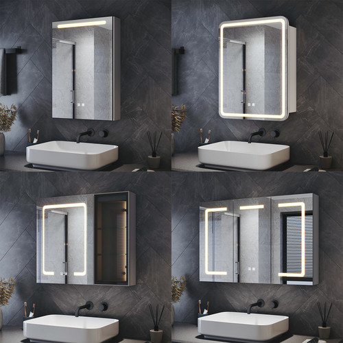 Bathroom led mirror cabinet - bathroom,