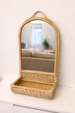 Vintage Rattan Wall Mirror