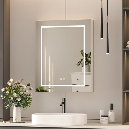 Led bathroom mirror - led, cabinet