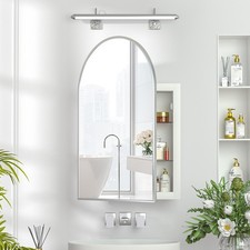 Arched Bathroom Mirror Cabinet