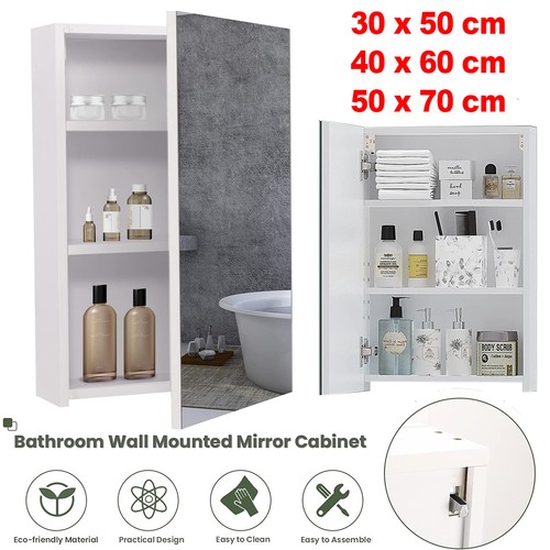 Single door bathroom mirror - single,