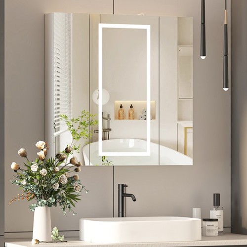Led bathroom mirror cabinet - bathroom,