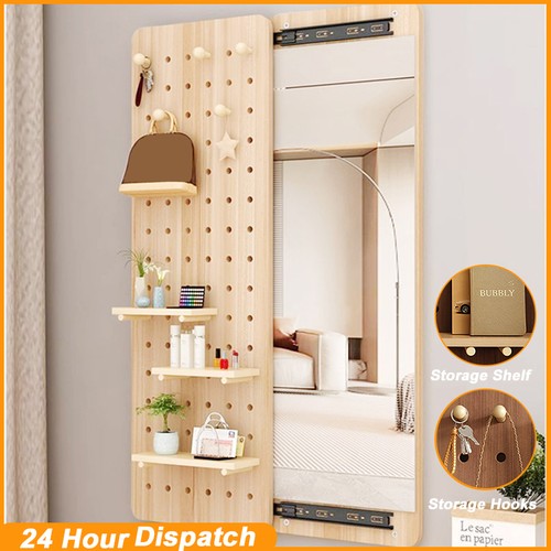 New wooden wall mirror - wooden,